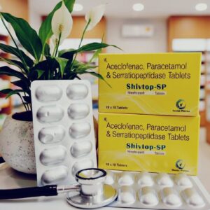 Aceclofenac, paracetamol & Serratiopeptidase tablets